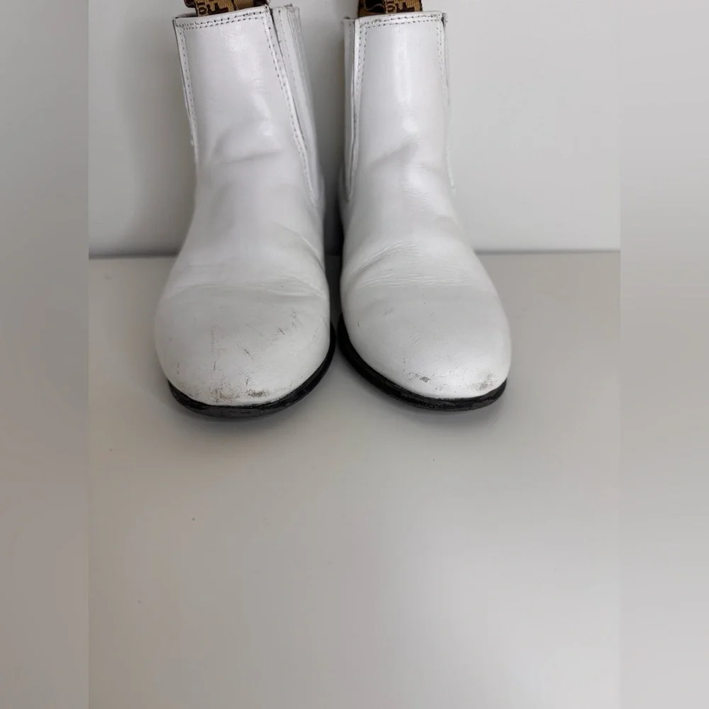 Harveys White Leather Boots